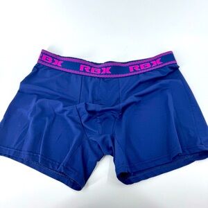 RBX‎ Navy Boxer Briefs with Magenta Waistband